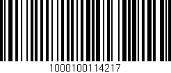 Código de barras (EAN, GTIN, SKU, ISBN): '1000100114217'