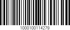 Código de barras (EAN, GTIN, SKU, ISBN): '1000100114279'