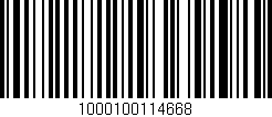 Código de barras (EAN, GTIN, SKU, ISBN): '1000100114668'
