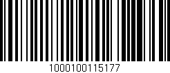 Código de barras (EAN, GTIN, SKU, ISBN): '1000100115177'