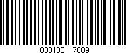 Código de barras (EAN, GTIN, SKU, ISBN): '1000100117089'