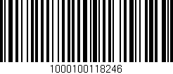 Código de barras (EAN, GTIN, SKU, ISBN): '1000100118246'