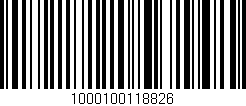 Código de barras (EAN, GTIN, SKU, ISBN): '1000100118826'