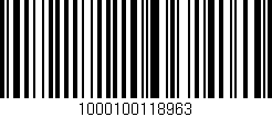 Código de barras (EAN, GTIN, SKU, ISBN): '1000100118963'