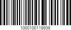 Código de barras (EAN, GTIN, SKU, ISBN): '1000100119939'