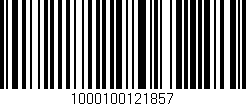 Código de barras (EAN, GTIN, SKU, ISBN): '1000100121857'
