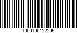 Código de barras (EAN, GTIN, SKU, ISBN): '1000100122205'