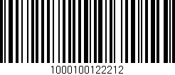 Código de barras (EAN, GTIN, SKU, ISBN): '1000100122212'