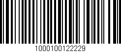 Código de barras (EAN, GTIN, SKU, ISBN): '1000100122229'