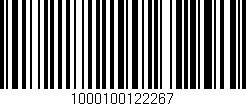 Código de barras (EAN, GTIN, SKU, ISBN): '1000100122267'