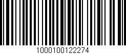 Código de barras (EAN, GTIN, SKU, ISBN): '1000100122274'