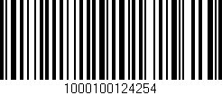 Código de barras (EAN, GTIN, SKU, ISBN): '1000100124254'