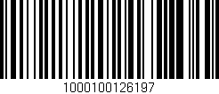 Código de barras (EAN, GTIN, SKU, ISBN): '1000100126197'