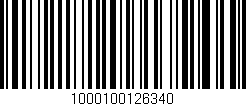 Código de barras (EAN, GTIN, SKU, ISBN): '1000100126340'