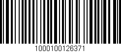 Código de barras (EAN, GTIN, SKU, ISBN): '1000100126371'