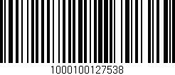 Código de barras (EAN, GTIN, SKU, ISBN): '1000100127538'