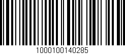 Código de barras (EAN, GTIN, SKU, ISBN): '1000100140285'