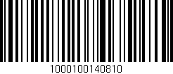 Código de barras (EAN, GTIN, SKU, ISBN): '1000100140810'
