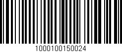 Código de barras (EAN, GTIN, SKU, ISBN): '1000100150024'