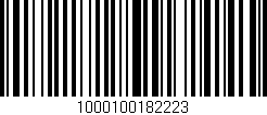 Código de barras (EAN, GTIN, SKU, ISBN): '1000100182223'