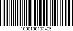 Código de barras (EAN, GTIN, SKU, ISBN): '1000100183435'