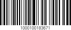 Código de barras (EAN, GTIN, SKU, ISBN): '1000100183671'