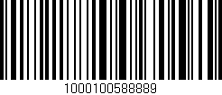 Código de barras (EAN, GTIN, SKU, ISBN): '1000100588889'