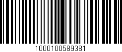 Código de barras (EAN, GTIN, SKU, ISBN): '1000100589381'