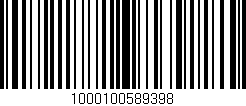 Código de barras (EAN, GTIN, SKU, ISBN): '1000100589398'