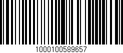 Código de barras (EAN, GTIN, SKU, ISBN): '1000100589657'