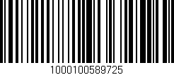 Código de barras (EAN, GTIN, SKU, ISBN): '1000100589725'