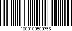 Código de barras (EAN, GTIN, SKU, ISBN): '1000100589756'