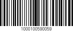 Código de barras (EAN, GTIN, SKU, ISBN): '1000100590059'