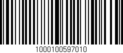 Código de barras (EAN, GTIN, SKU, ISBN): '1000100597010'