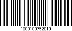 Código de barras (EAN, GTIN, SKU, ISBN): '1000100752013'