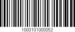 Código de barras (EAN, GTIN, SKU, ISBN): '1000101000052'