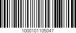 Código de barras (EAN, GTIN, SKU, ISBN): '1000101105047'
