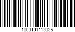 Código de barras (EAN, GTIN, SKU, ISBN): '1000101113035'