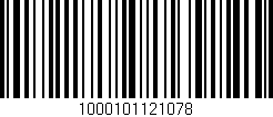 Código de barras (EAN, GTIN, SKU, ISBN): '1000101121078'