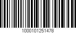 Código de barras (EAN, GTIN, SKU, ISBN): '1000101251478'