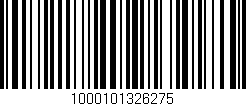 Código de barras (EAN, GTIN, SKU, ISBN): '1000101326275'
