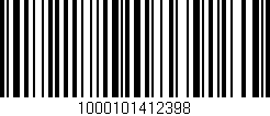 Código de barras (EAN, GTIN, SKU, ISBN): '1000101412398'
