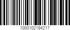 Código de barras (EAN, GTIN, SKU, ISBN): '1000102194217'