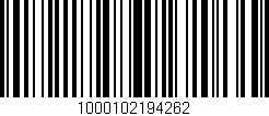 Código de barras (EAN, GTIN, SKU, ISBN): '1000102194262'