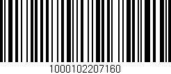 Código de barras (EAN, GTIN, SKU, ISBN): '1000102207160'
