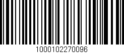 Código de barras (EAN, GTIN, SKU, ISBN): '1000102270096'