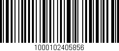 Código de barras (EAN, GTIN, SKU, ISBN): '1000102405856'