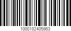 Código de barras (EAN, GTIN, SKU, ISBN): '1000102405863'