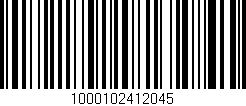 Código de barras (EAN, GTIN, SKU, ISBN): '1000102412045'