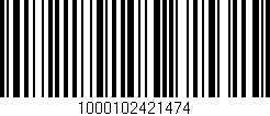 Código de barras (EAN, GTIN, SKU, ISBN): '1000102421474'